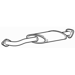 Front exhaust down - front, silencer