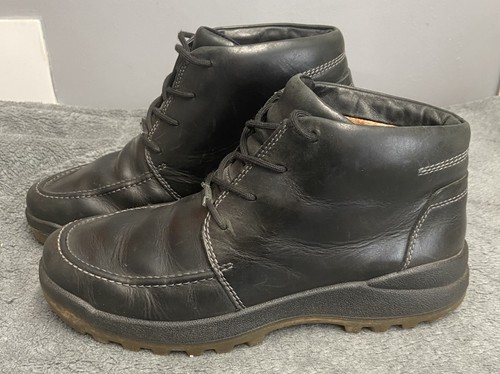 Hotter mens leather boots - leather, size