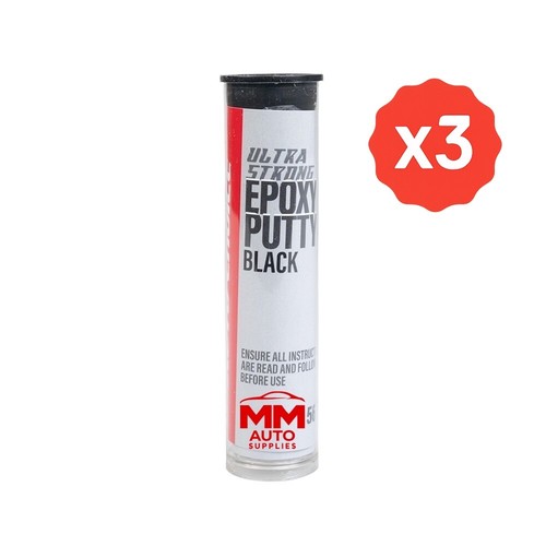 Black epoxy putty stick - 3x,