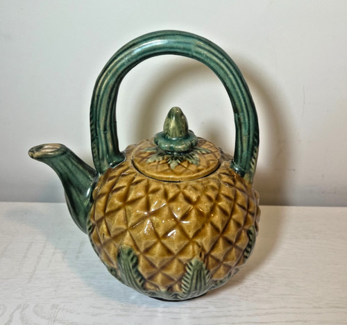 Antique majolica pineapple - antique,