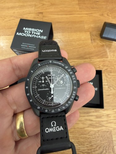 Omega swatch black snoopy - omega, x