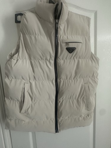 Prada white men puffer - white,