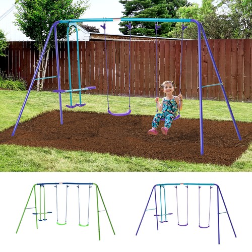 Metal garden swing - seesaw, set