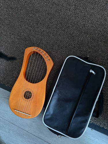 Lyre string harp with - lyre,