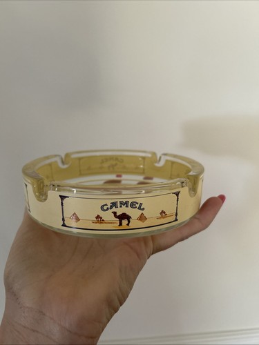 Camel cigarettes vintage glass - vintage,