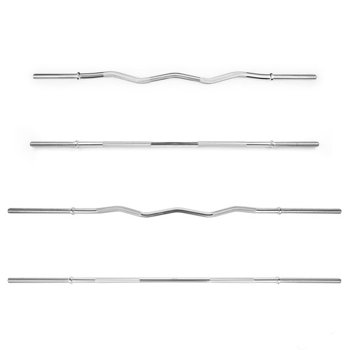 Curve straight barbell bar - 1",