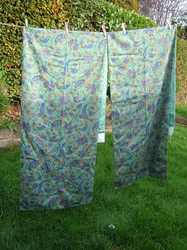 Pair bespoke batik green - of,