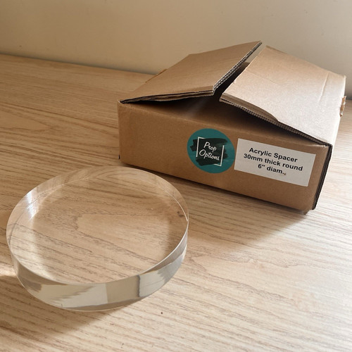 Clear round acrylic cake stand - round,