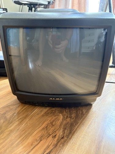 Alba crt television black - tv,