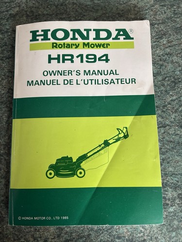 Honda hr194 rotary mower - honda,