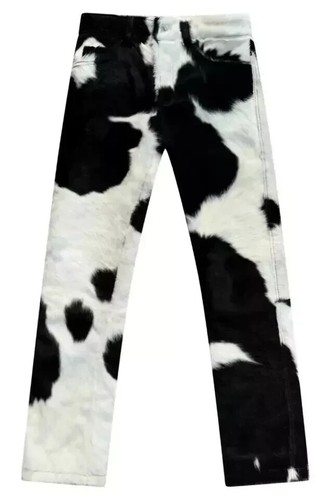 Genuine cowhide leather pants - cowhide,