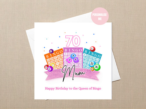 Personalised bingo birthday - bingo,