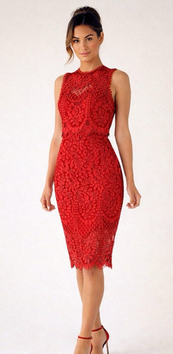 Lipsy vip red pencil - dress, 14