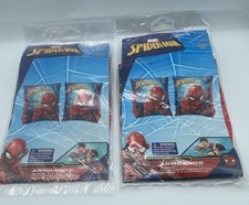 Marvel Spider-Man Swim Armbands Floats Pool Floaties Ages 3-6 Lot of 2 Packs