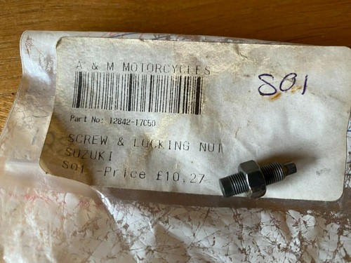 Suzuki tappet adjuster screw - adjuster,