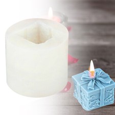 Christmas Gift Box 3D Candle Mold DIY Silicone Decor Making Soap Mould