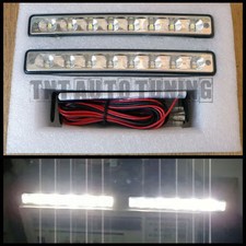 E4 LED DRL Daytime Running Lights - 2x4W - 8LED - 12V - Universal - 15.5cm width
