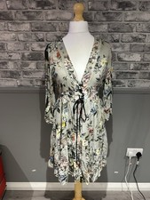 Gorgeous Twinset Simona Barbieri floral front tie dress Medium