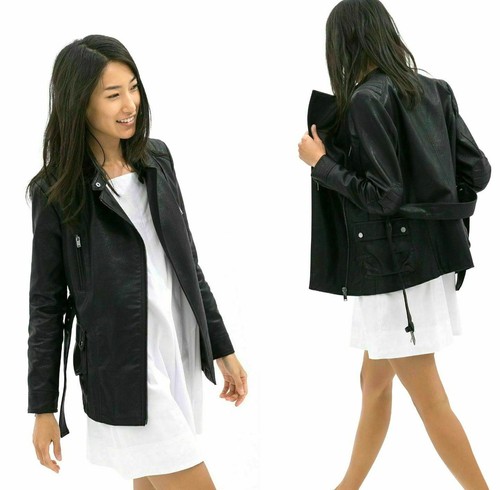 Zara black faux leather - ,