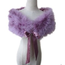 Women Real Ostrich Feather Fur