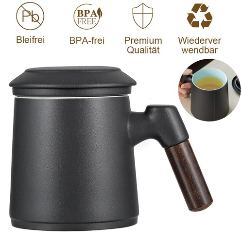 Ceramic tea infuser mug - tea,