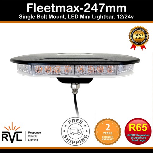 Amber flashing mini lightbar - amber,