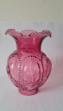 Antique red/pink oil lamp