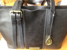 Amanda Wakeley Leather And Suede Bag. Gold Hardware, Adjustable Handles