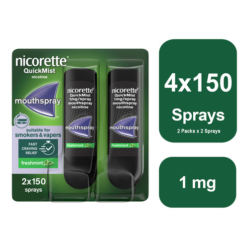 Nicorette freshmint quickmist - nicorette,