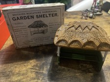 RARE ANTIQUE Britains Garden Shelter, No 28 MG - ORIGINAL 1930s Lead Toy Farm 