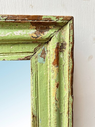 Huge antique wooden - wooden, mirror