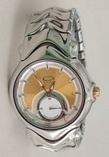 OAKLEY JURY WATCH, STAINLESS STEEL BAND, GOLD FACE - Rare from 2005