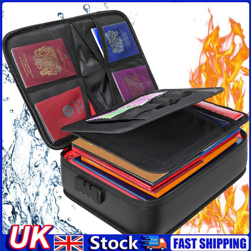 Fireproof document box with - document,