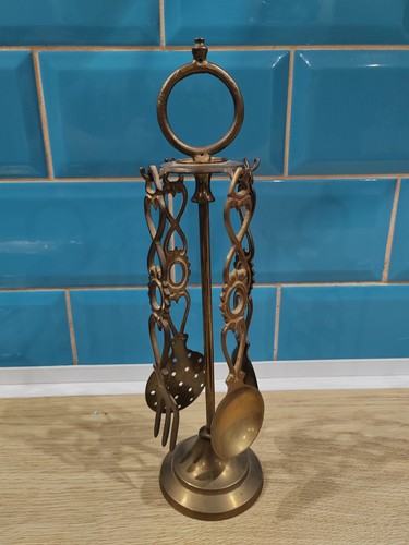 Vintage brass cutlery set - set, with