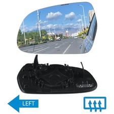 For Audi A3 8P A4 B8 A5 8T Wing Door Mirror Glass Heated Convex Left 8K0857535E