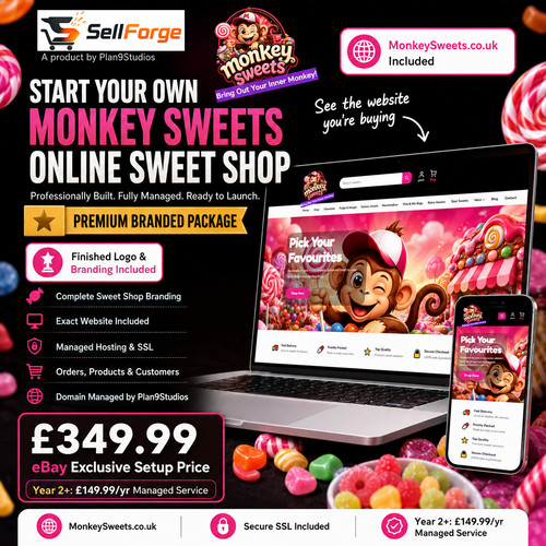 Monkeysweets branded - monkeysweets.co.uk,