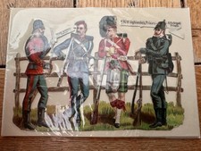 Antique Military Scraps-British Soldiers 8*11 cm. Raphael Tuck & Sons