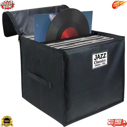Vinyl record storage box - vinyl,