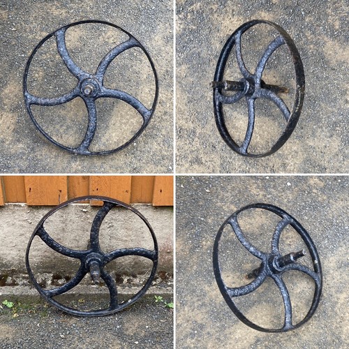 Antique cast iron wheelbarrow - antique,