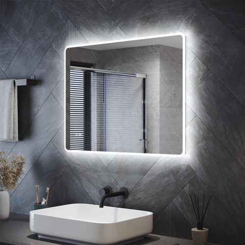 Illuminated bathroom mirror - illuminated,