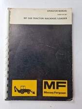 MASSEY FERGUSON 30B TRACTOR BACKHOE LOADER OPERATORS MANUAL