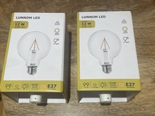 LUNNOM LED IKEA bulb (x2) E27