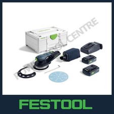 Festool 577727 Eccentric Sander ETSC 2 150mm Plus + 2 x 4Ah Batteries & Charger 