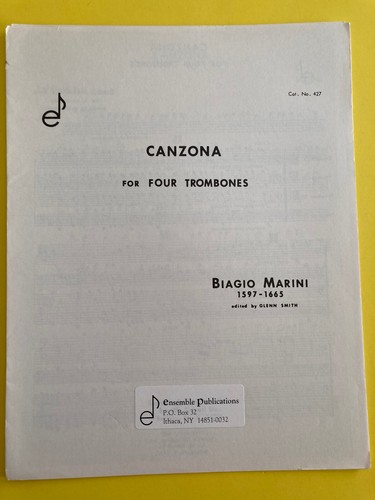 Canzona biagio marini arr - canzona,, marini,