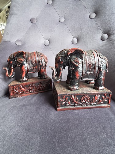 Vintage asian elephant - vintage, resin