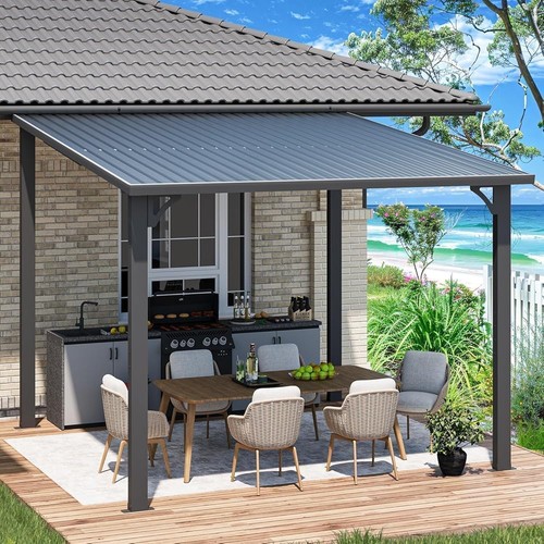 3x3 lean gazebo outdoor - m,