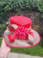 Jacques Vert Wedding Hat Coral