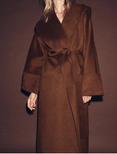 ZARA LONG BELTED COAT WITH