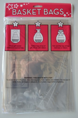 Large cellophane hamper - large,