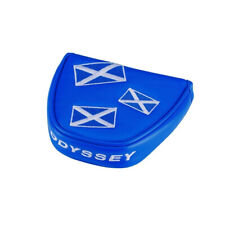 Blue Odyssey Scotland Golf Swirl Magnetic Closure Mallet Putter Cover UK